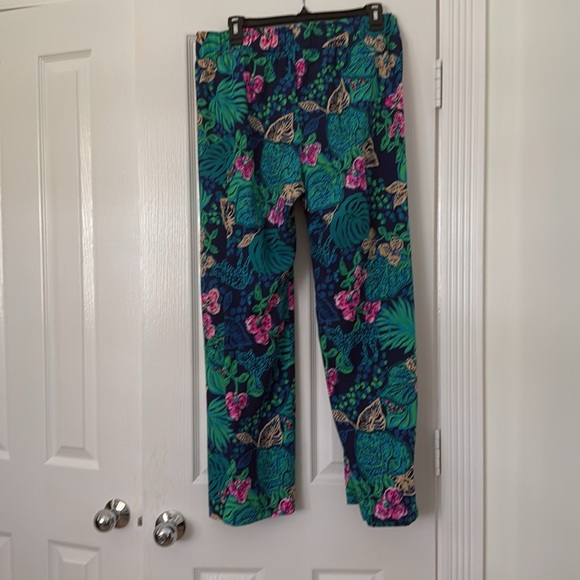 Lilly Pulitzer Bal Harbor Palazzo Pant - Low Tide Navy Life of the Party - Picture 2 of 4